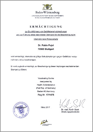 Praxis Pujol: Gelbfieberimpfstelle